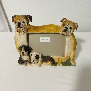 Charming Bulldog Family Picture Frame by Victorian Treasures Decorative Home